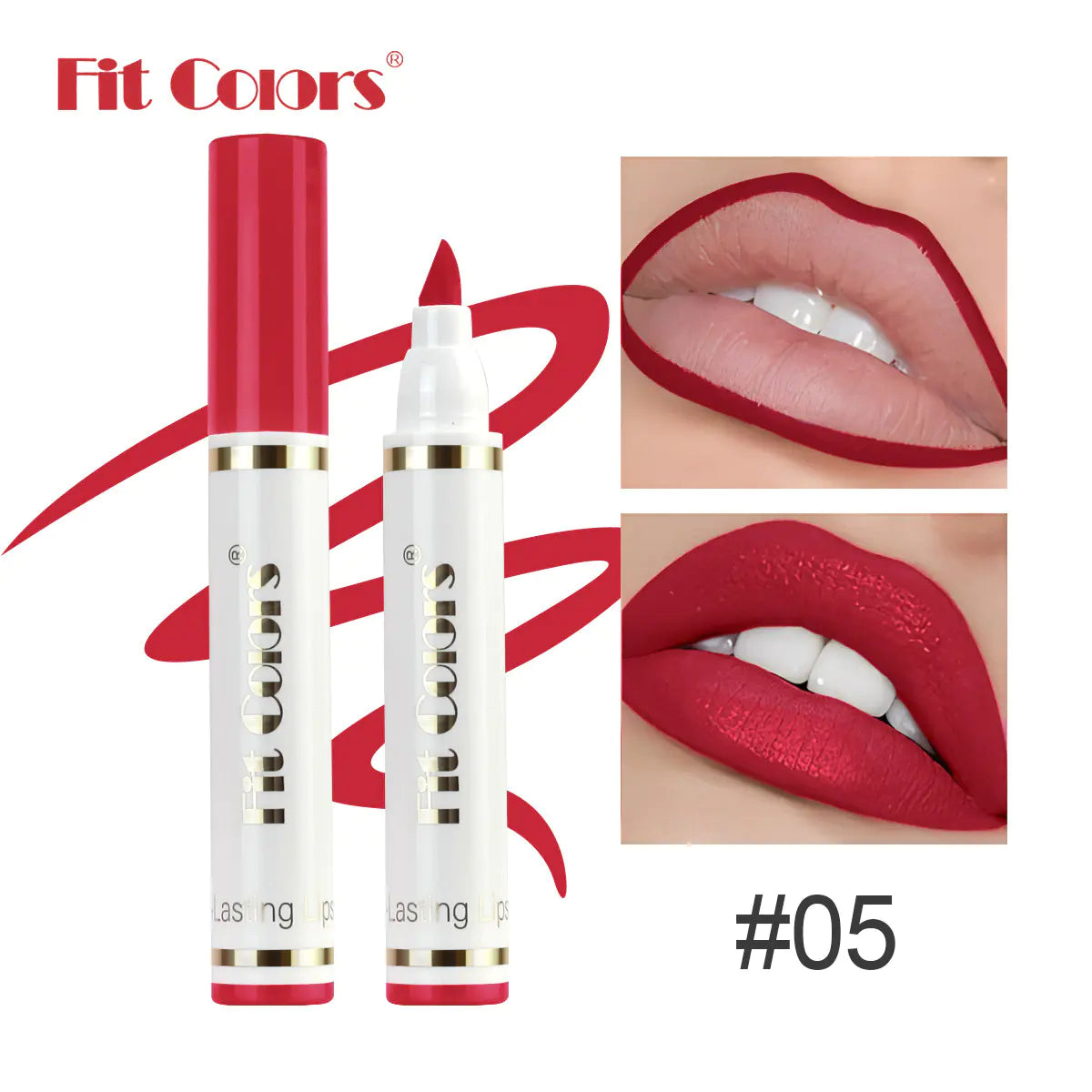 Fit Colors 6-Color Matte Lip Liner and Lip Tint Set