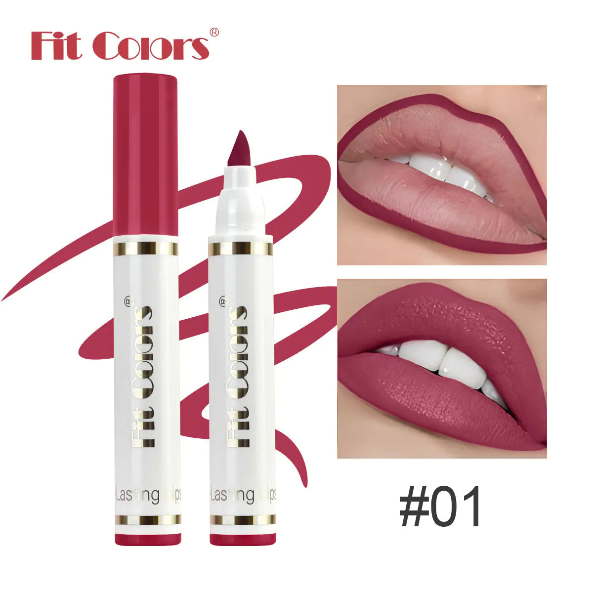 Fit Colors 6-Color Matte Lip Liner and Lip Tint Set